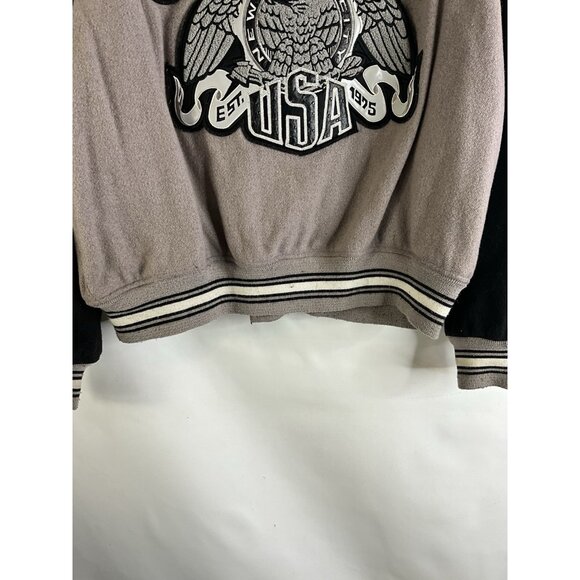 Vintage Avirex Wool Chain Stitched Spell Out Varsity Bomber Coat Mens XL - Picture 7 of 12